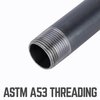 Ace Trading - Nipple STZ Industries 3/8 in. MIP each X 3/8 in. D MIP Black Steel 3 in. L Nipple 308UP38X3